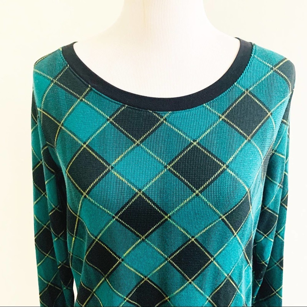 Victoria’s Secret Pajama Lounge Top Green Size Small - Picture 11 of 12